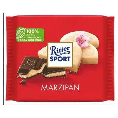 Шоколад Ritter sport MARZIPAN (з марципаном) Німеччина 100 г