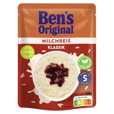 Пудинг рисовий класичний Vegan Bens Oroginal Milchreis Klassik 220 г Великобританія
