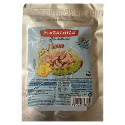Тунець шматочками в соняшниковій олії Plazachica Atun Tonno 200/190г Іспанія