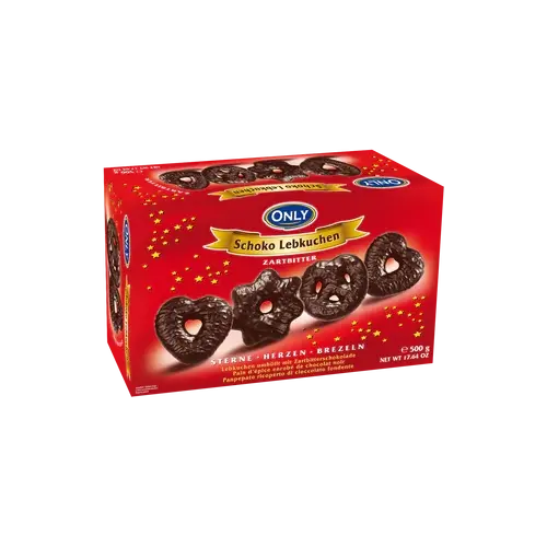 Імбирні пряники в темному шоколаді Only Schoko Lebkuchen 500 г Австрія