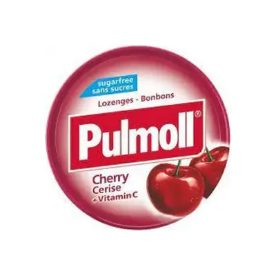 Льодяники (конфети) Вишня + вітамін C БЕЗ САХАРА Pulmoll Cherry +vitamin C 45 г Німеччина
