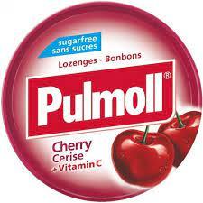 Льодяники (конфети) Вишня + вітамін C БЕЗ САХАРА Pulmoll Cherry +vitamin C 45 г Німеччина