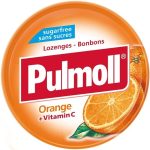 Льодяники (конфети) Апельсин + вітамін C БЕЗ САХАРА Pulmoll Orange +vitamin C 45 г Німеччина