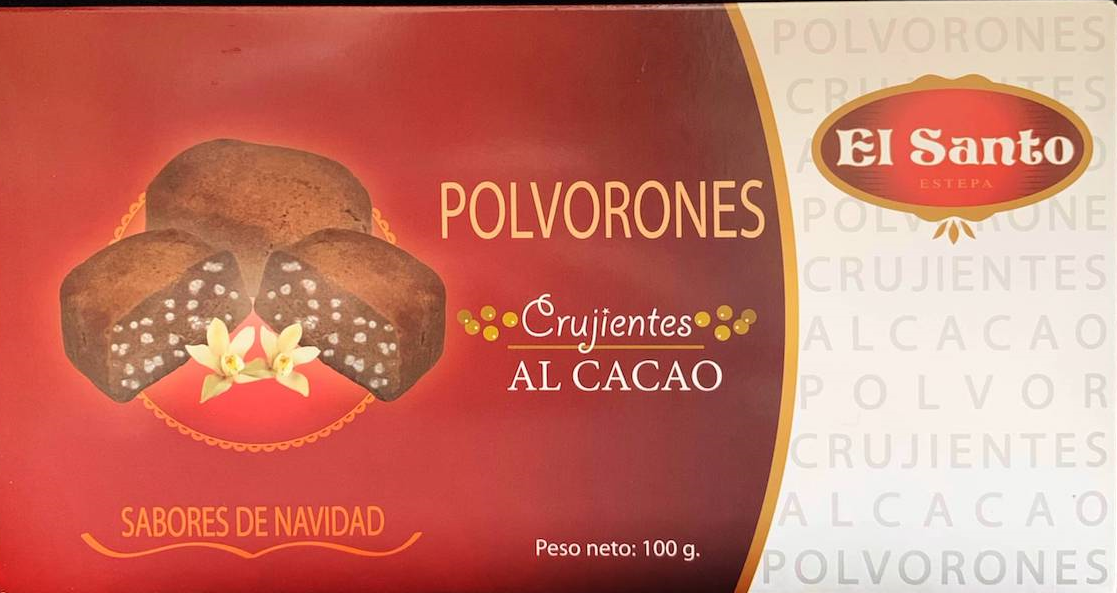 Печиво з мигдальним борошном, какао та хрусткими пластівцями El Santo polvorones crujientes alcacao 100 г Іспанія