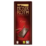 Шоколад чорний із перцем чилі Moser Roth Chili 125 г Німеччина