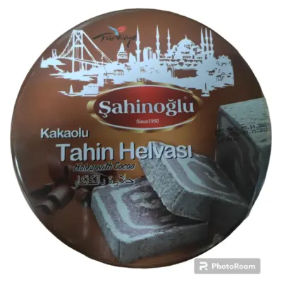 Халва кунжутна з какао (тахінна) ж/б Sahinoglu 480 г Туреччина