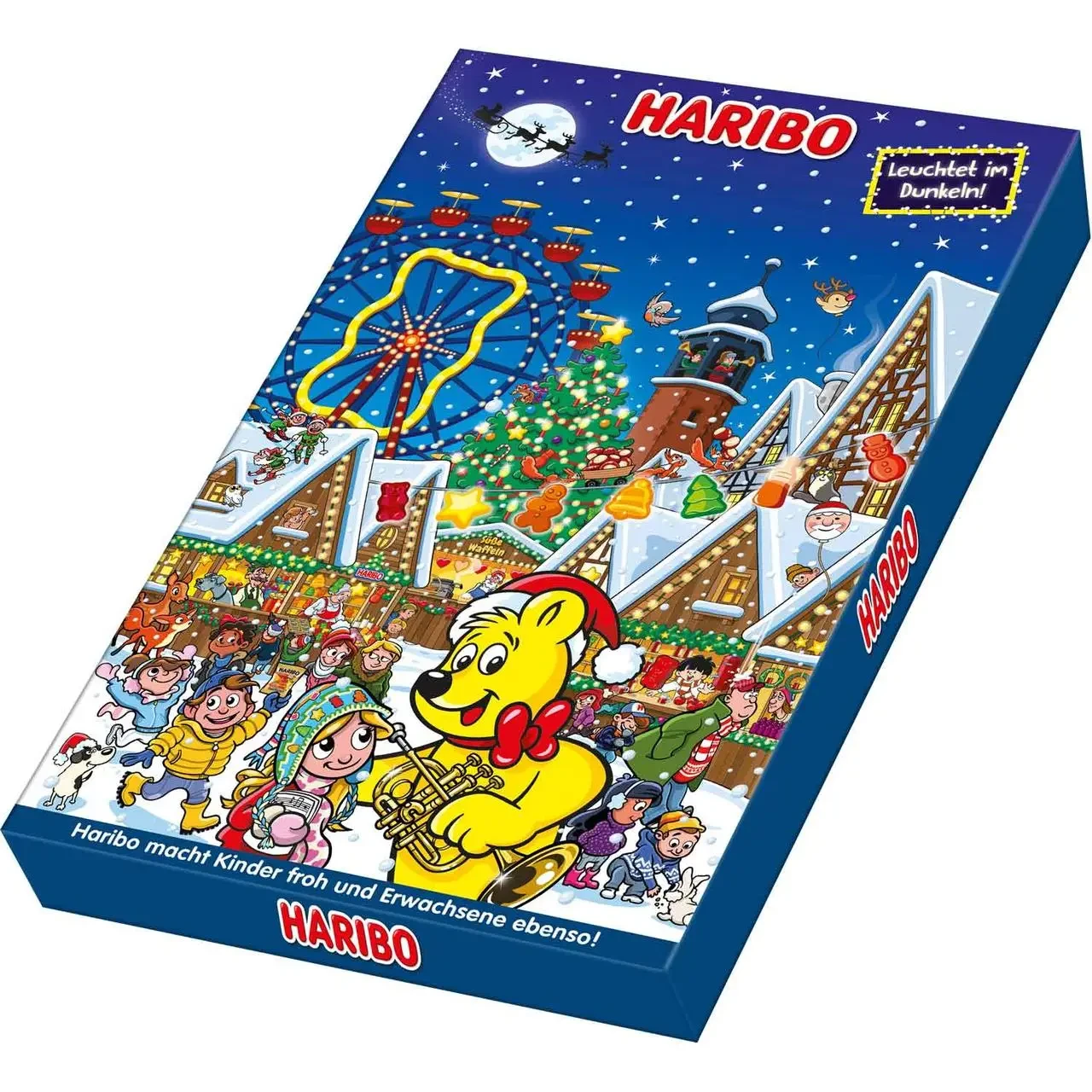 Адвент - календар Світиться у темряві Haribo Leuchtet im Dunkelh! 300г (24шт) Німеччина