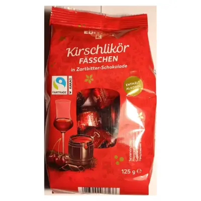 Шоколадні бочки з вишневим лікером Winter Edition Kirschlikor Fasschen 125 г Німеччина