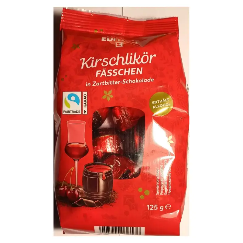 Шоколадні бочки з вишневим лікером Winter Edition Kirschlikor Fasschen 125 г Німеччина