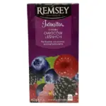 Чай фруктовий Лісова ягода Remsey Owocow Lesnych (20×2г) 40г Польща  Чай пакетований являє собою збір ягід, листя, фрук