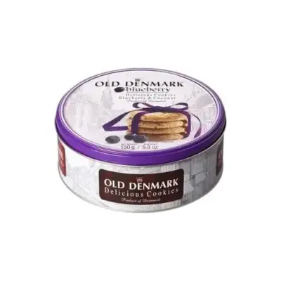 Печиво з чорницею та кокосом Old Denmark Blueberry в ж/б 150 г Данія