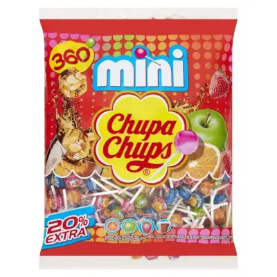 Міні-Конфети на паличці Чупа Чупс чотири смаки Chupa Chups 2160 кг (360шт) Іспанія
