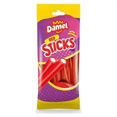 Желейні цукерки з полуничним смаком Damel Sticks 90г Іспанія