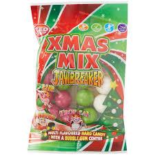 Цукерки з жувальною гумкою Jaebreaker Xmas Mix 148 г Великобританія