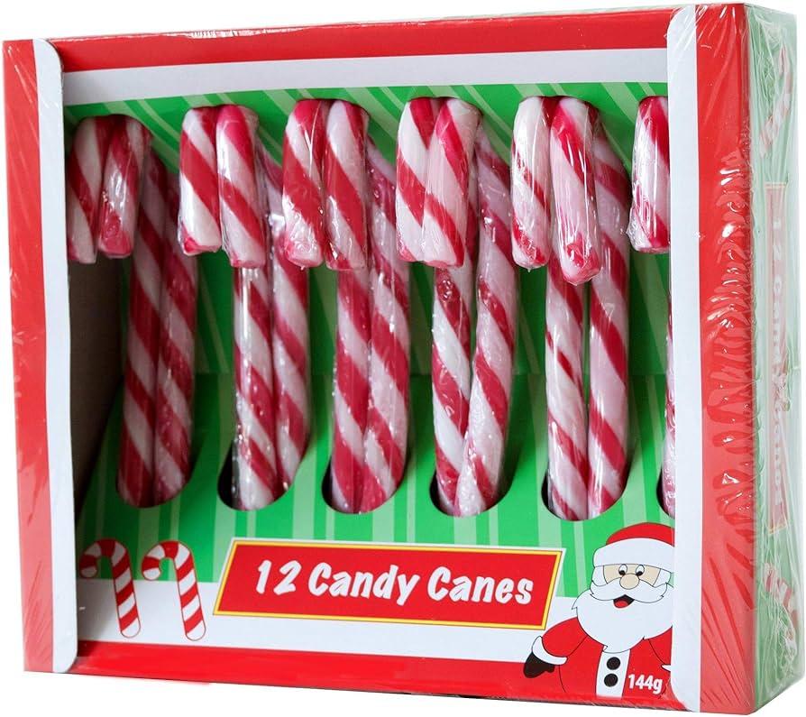 Льодяники Різдвяна Палиця БЕЗ ГЛЮТЕНА Becky's 12 Candy Canes (12x12г) 144г Нідерланди