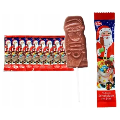 Шоколадний Миколай на паличці Schoko Lollies Gut&Gunstig Німеччина 15 г