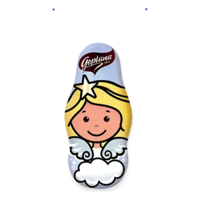 Шоколад молочний з карамельною начинкою Різдвяний Ангел Figurka Goplana Польща 30г