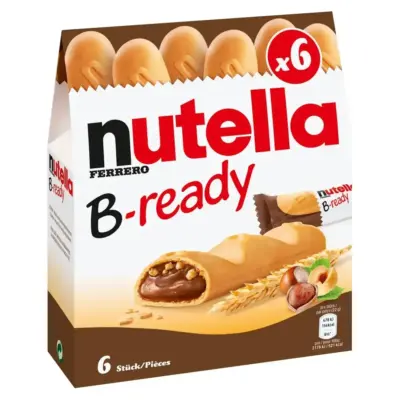 Вафельний батончик із шоколадно-горіховою начинкою Nutella B-ready 132 г Польща
