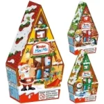 Новорічний подарунковий набір Будиночок Kinder Mini Mix 76 г (5 шт.) Італія