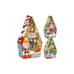 Новорічний подарунковий набір Будиночок Kinder Mini Mix 76 г (5 шт.) Італія