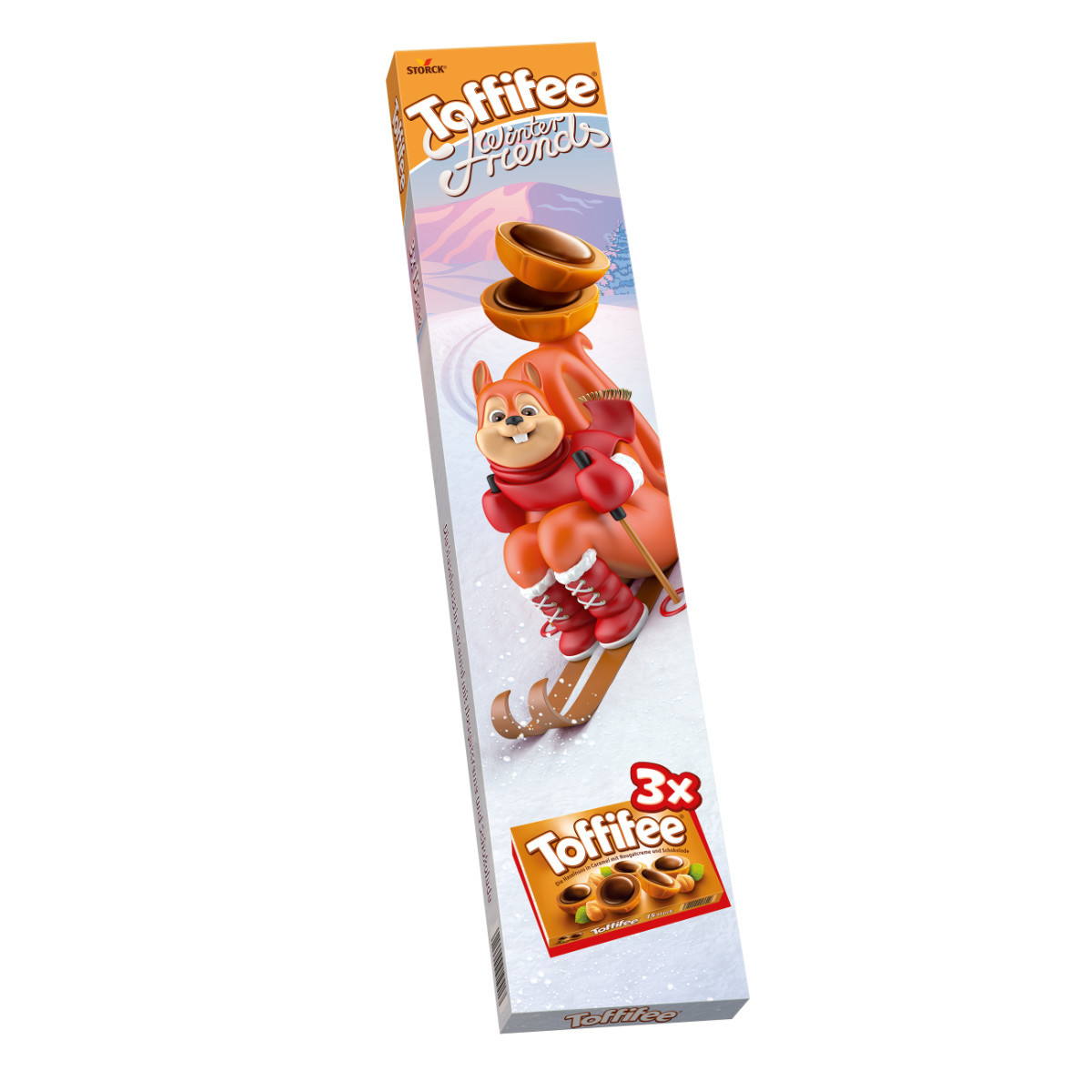 Цукерки Toffifee фундук у карамелі з кремовою нугою і шоколадом (3штх125г) 375г Німеччина
