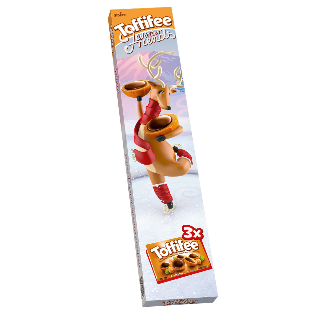 Цукерки Toffifee фундук у карамелі з кремовою нугою і шоколадом (3штх125г) 375г Німеччина