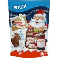 Цукерки з молочним кремом Друзі Kinder Mini Friends 122 г (18 шт.) Італія