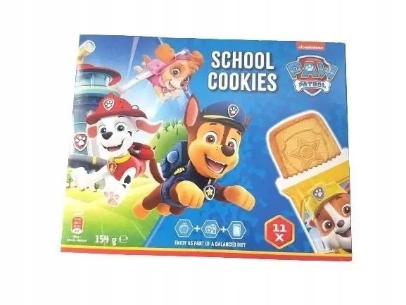 Печиво шкільне Щенячий патруль Nickelodeon Paw Patrol School Cookies 154 г Польща