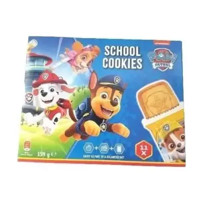 Шкільне печиво Щенячий патруль Nickelodeon Paw Patrol School Cookies 154г Польща