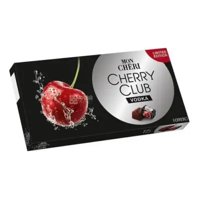 Цукерки Mon Cherry Club Vodka Ferrero 157 г Німеччина