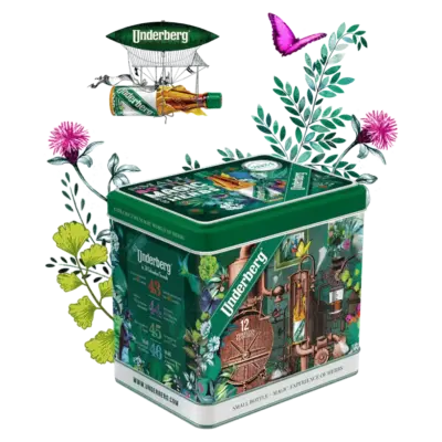 Подарунковий набір з настойками Underbg Small Bottle-Magic experience of herbs (12х20 мл) 240 мл Німеччина