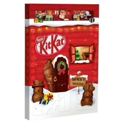 Адвент-календар Nestle KitKat Santa's Workshop 208 г (24 шт.) Італія