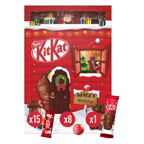 Адвент-календар Nestle KitKat Santa’s Workshop 208 г (24 шт.) Італія