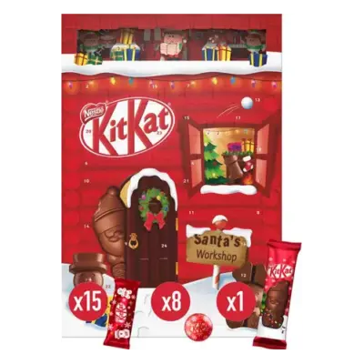 Адвент-календар Nestle KitKat Santa's Workshop 208г (24шт) Італія