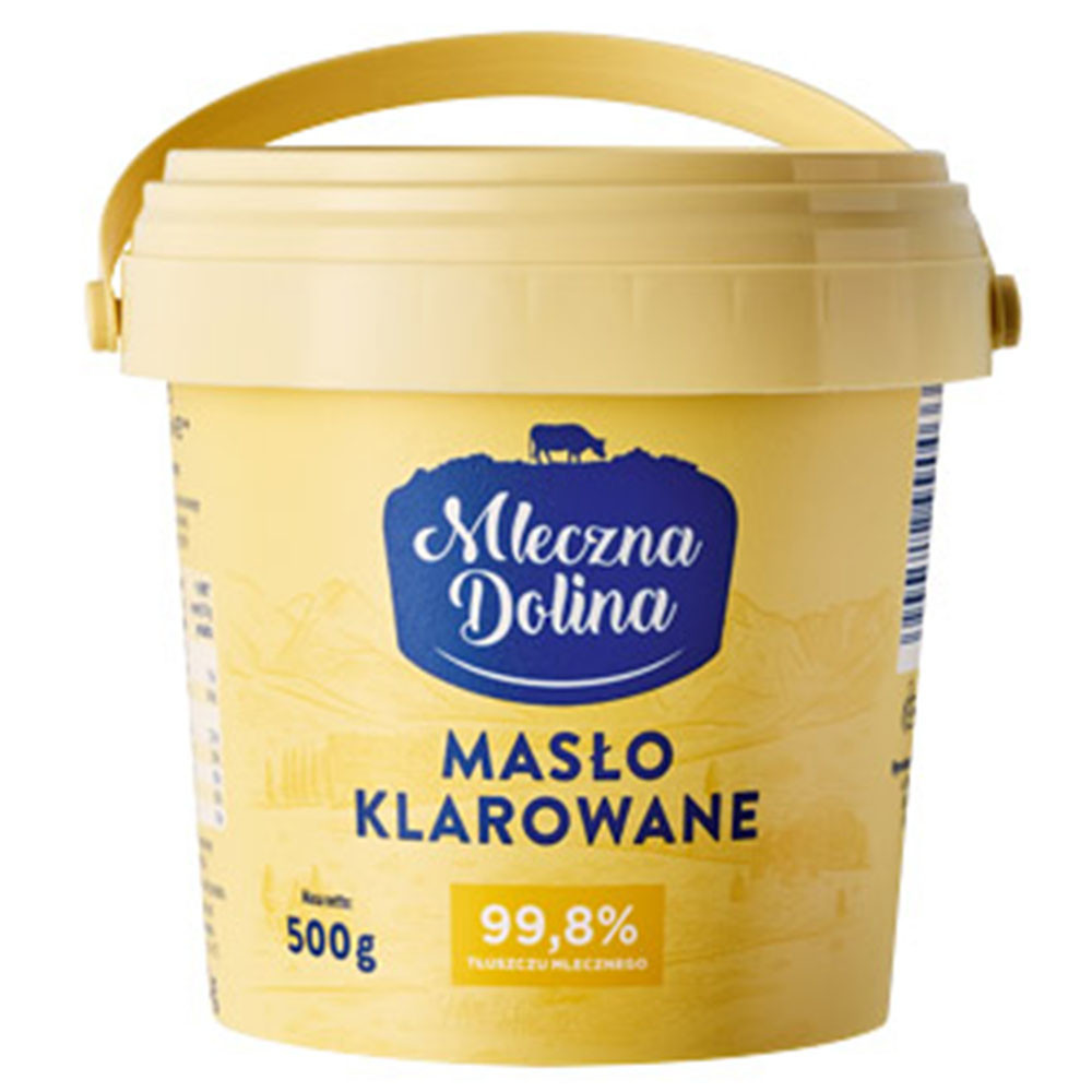 Масло вершкове топлене Mleczna Dolina Maslo Klarowane 99.8% 500г Польща