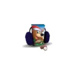 Цукерки шоколадні з молочною начинкою + навушники Merry Christmas 90г Польща