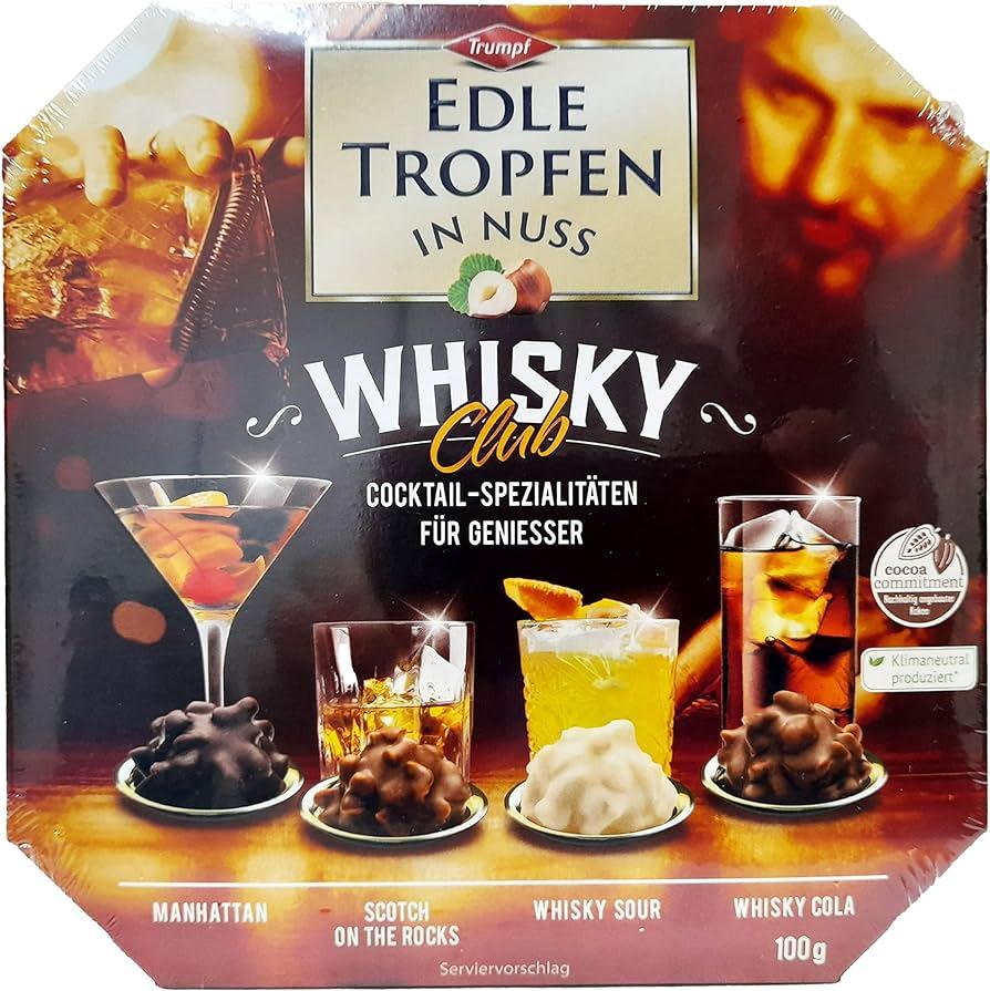 Цукерки "Дрібні горіхові краплі" Trumpf Edle Tropfen in Nuss Whisky Club 100г Німеччина