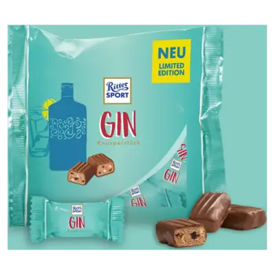 Цукерки шоколадні Джин Ritter Sport Gin 200 г (12шт) Німеччина