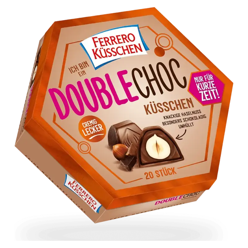 Шоколадні цукерки Подвійний Шок! FERRERO DOUBLECHOC Küschen 190 г Німеччина