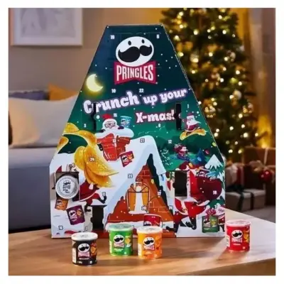 Адвент календар Pringles Crunch up your X-mas! 990г (24 штук) Німеччина
