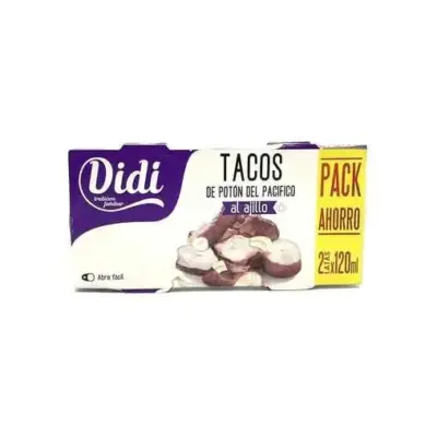 Восьминіг шматочками в соусі часнику Didi Tacos de poton del pacifico al ajillo 2x120г Іспанія