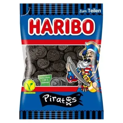Желейні цукерки з лакрицею Пірати Haribo Piratos Німеччина 175 г