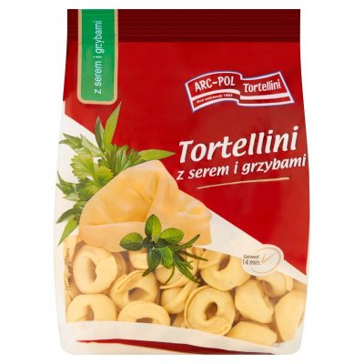 Тортелліні із сиром та грибами ARC-POL Tortellini z serem i grybami 250г Польща