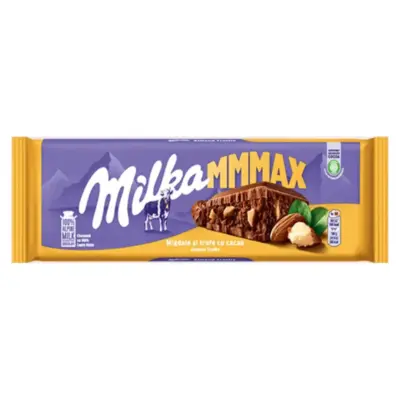 Шоколад із Мигдалем, трюфелями та какао Milka Migdale si trufe cu cacao Швейцарія 300 г