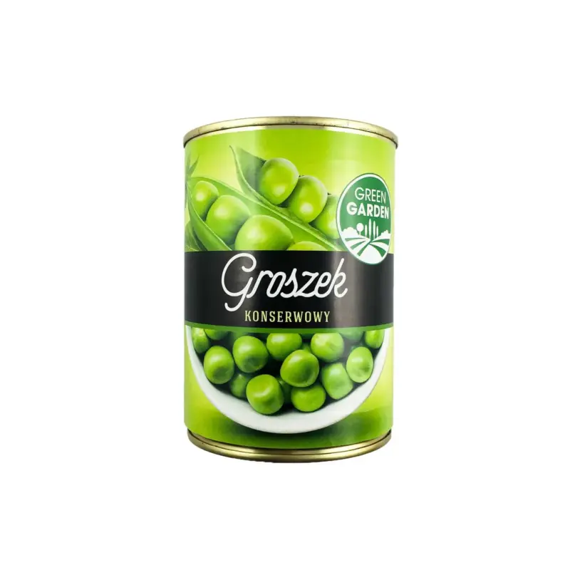 Горошок зелений консервований Green Garden Groszek Konserwowy 400/200г Польща