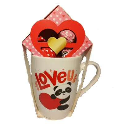 Подарунковий набір Чашка + Цукерки праліне 50 г Becky's Loveu Нідерланди