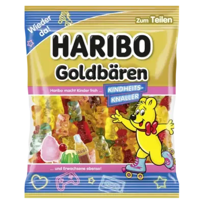 Желейні цукерки Золотий Ведмедик Смак Дитинства Haribo Goldbaren Kindheits-Knaller 175г Німеччина