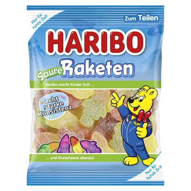 Желейні цукерки Ракети кислий мікс Haribo Raketen Saure 175г Німеччина