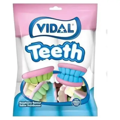 Жувальні зефірні цукерки Щелепи БЕЗ ГЛЮТЕНА Vidal Teeth 70 г Іспанія