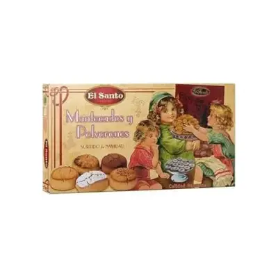 Печиво з мигдальним борошном пісочне асорті El Santo Mantecados y Polvorones 300 г Іспанія